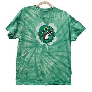 Buc-ees Unisex Large St. Patrick's Day Tie Dye Shamrock Tshirt Tee Bucees Irish